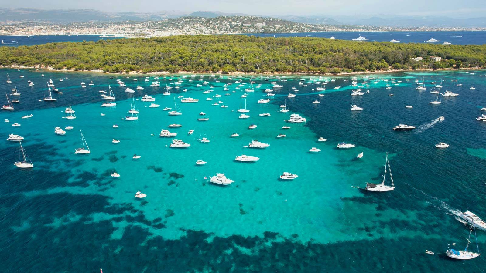 Vue sur les Îles de Lérins